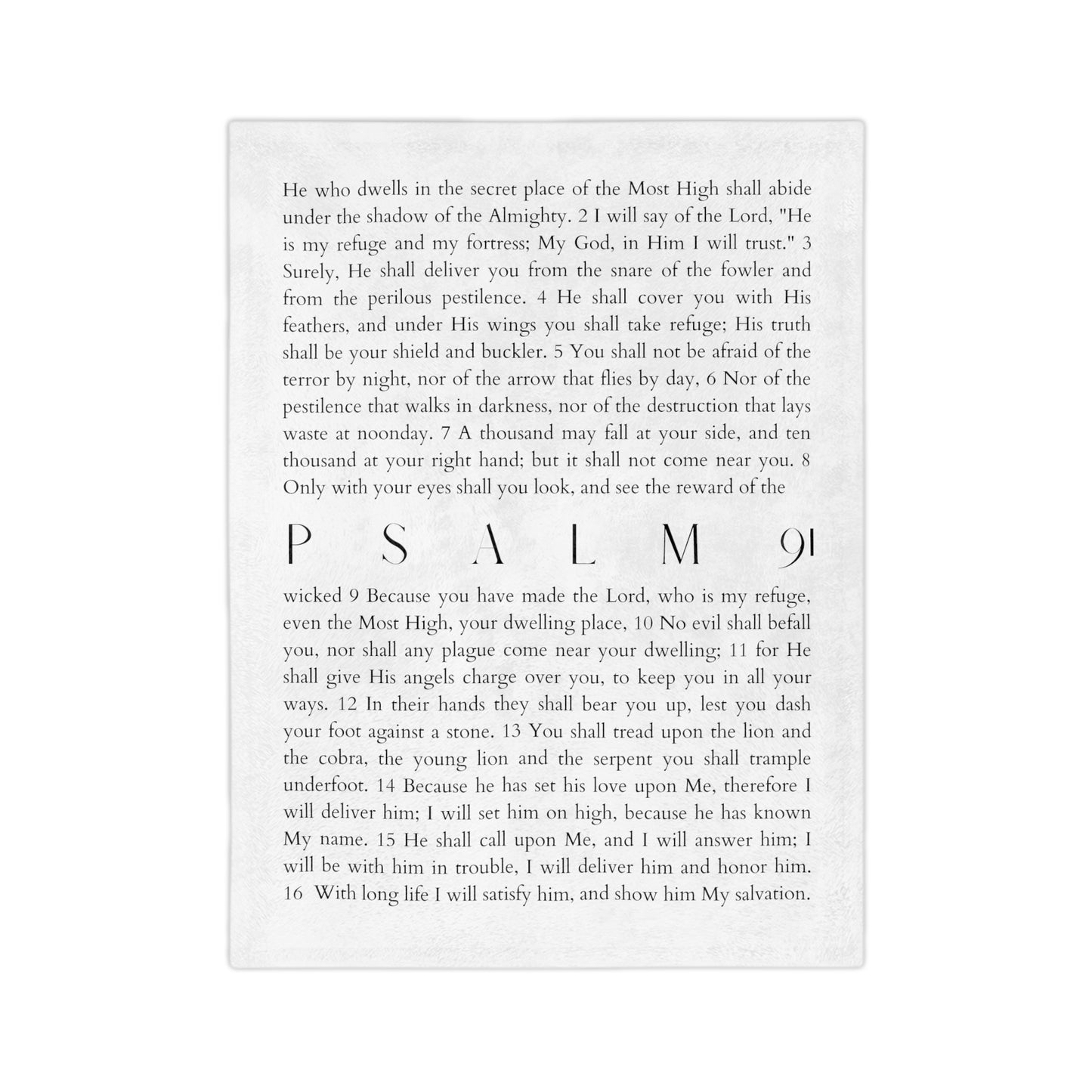 PSALM 91 BLANKET