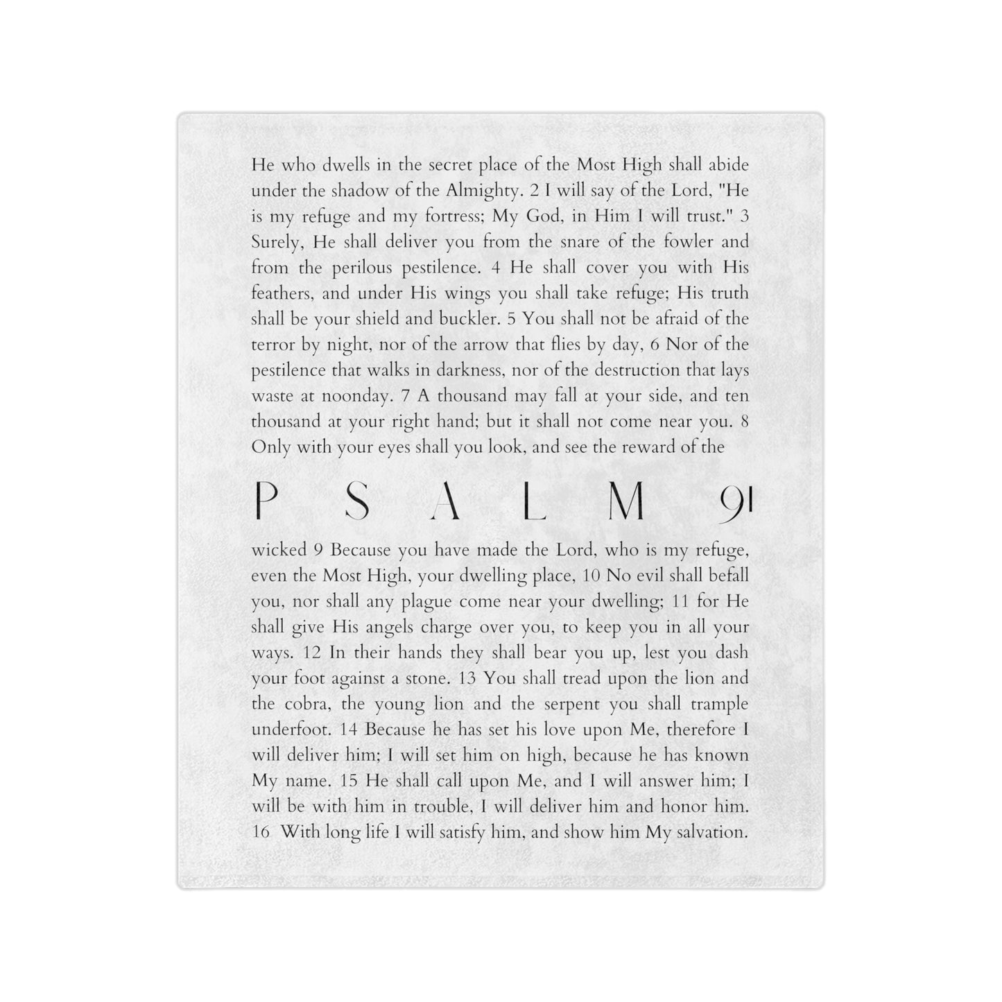 PSALM 91 BLANKET