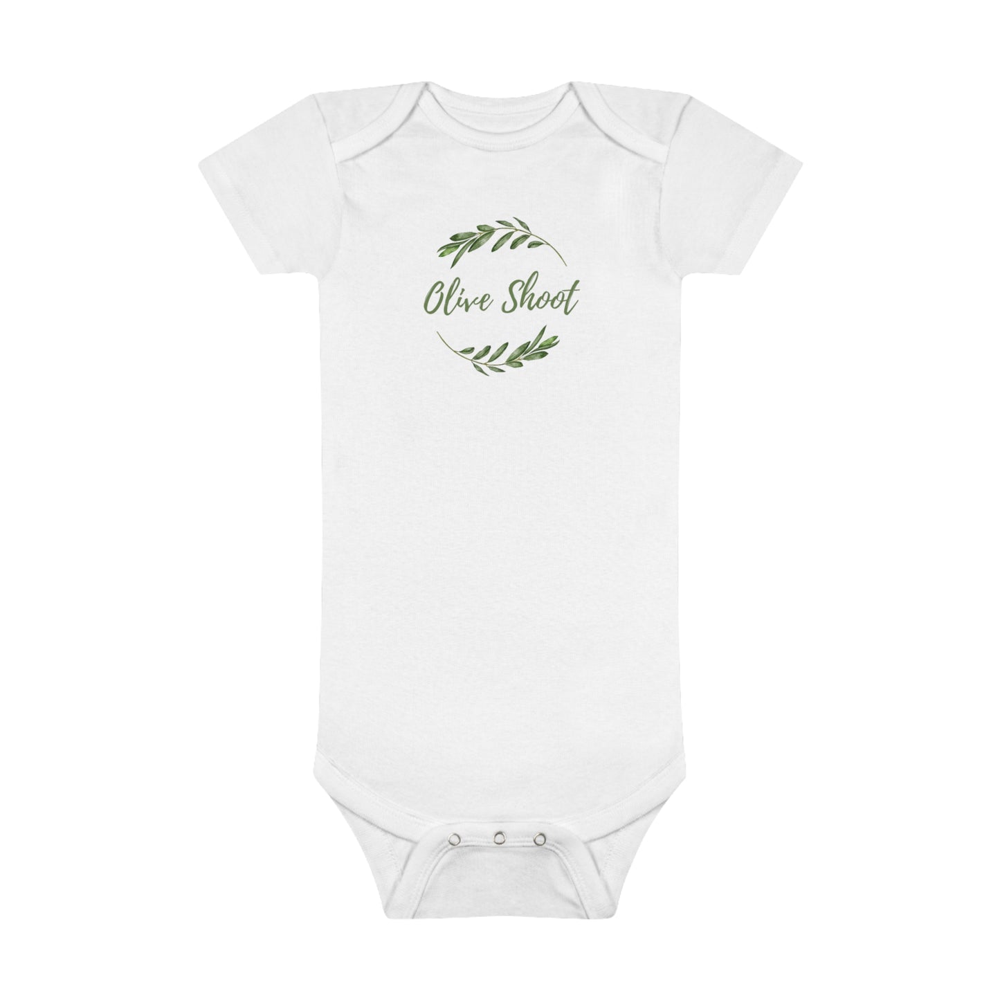 OLIVE SHOOT ONESIE